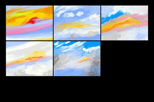 Abstract Sunny Sky Backgrounds