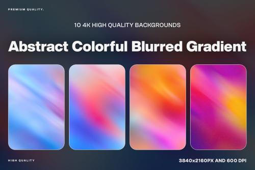 10 Abstract Colorful Blurred Gradient