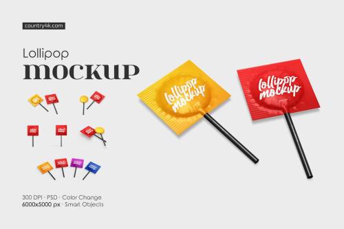 Lollipop Mockup Set