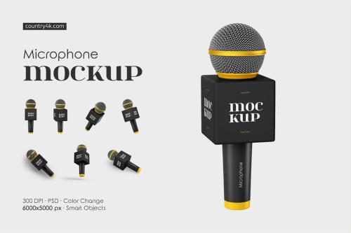 Microphone Mockup Set