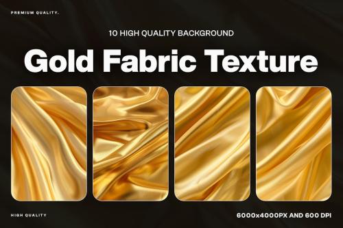 10 Gold Fabric Texture