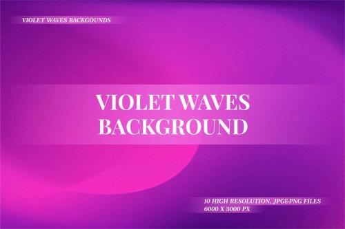 Violet Waves Abstract Background