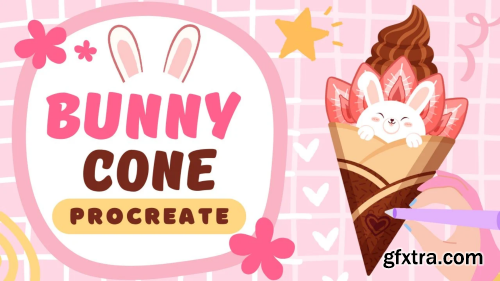 Bunny Treat: Drawing a Cute Desert Cone in Procreate