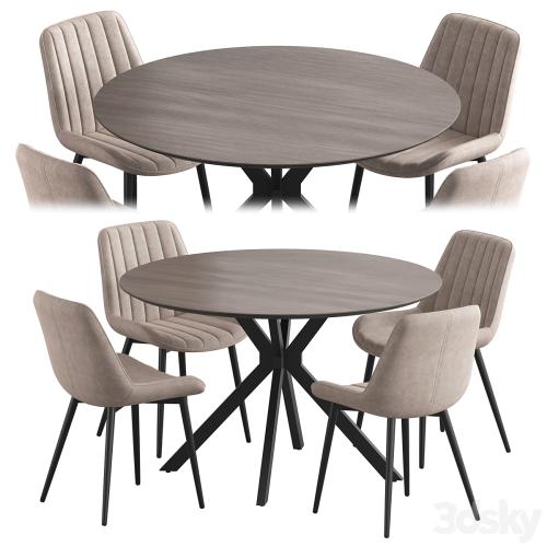 Ralf table Anant chair Dining set