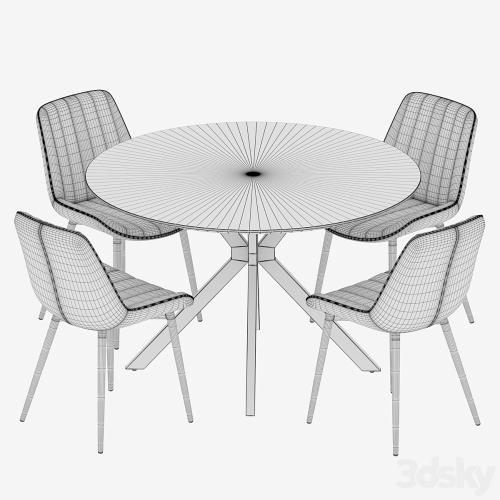 Ralf table Anant chair Dining set