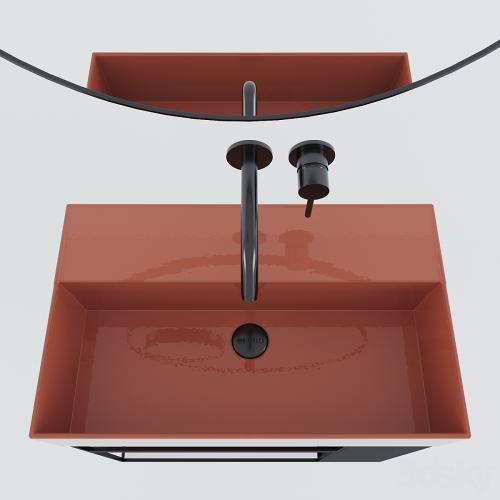 Wall-mounted washbasin Globo