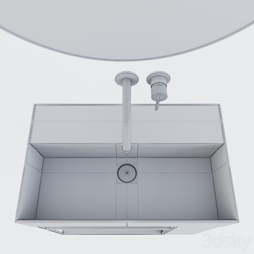 Wall-mounted washbasin Globo