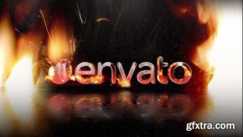 Videohive Fire Logo Born from Magma 45425989