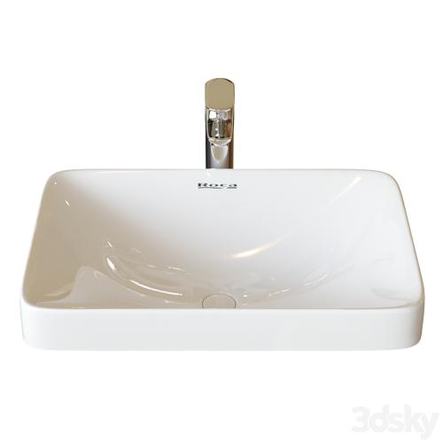 Washbasin Roca Inspira WB Square 37x55 cm, surface mounted 327534000