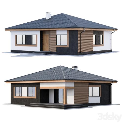 Modern one-storey cottage