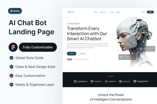 Botify - AI Chat Bot Landing Page