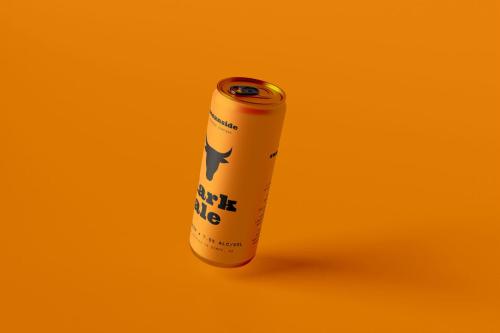 Soda Can Display Mockup