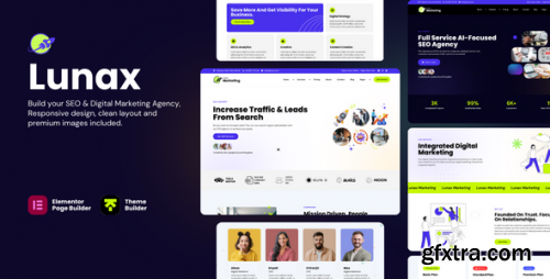 Themeforest - Lunax - Digital Marketing Agency &amp; SEO WordPress Theme 51938281 v1.1.2 - Nulled