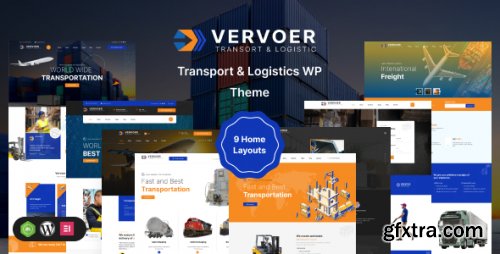 Themeforest - Vervoer - Logistics &amp; Transportation WordPress Theme + RTL 45355119 v1.0.1 - Nulled