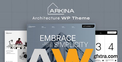 Themeforest - Arkina - Architecture WordPress Theme 49601743 v1.1 - Nulled