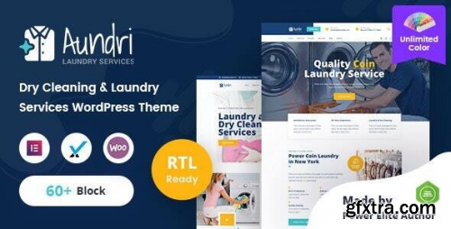 Themeforest - Aundri - Dry Cleaning Services WordPress Theme + RTL 30780872 v2.3 - Nulled