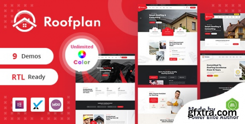 Themeforest - Roofplan - Roofing Services WordPress Theme + RTL 33765108 v3.0.0 - Nulled