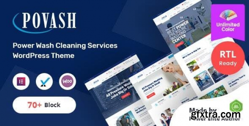 Themeforest - Povash | Power Wash  WordPress Theme + RTL 29953197 v2.4.0 - Nulled