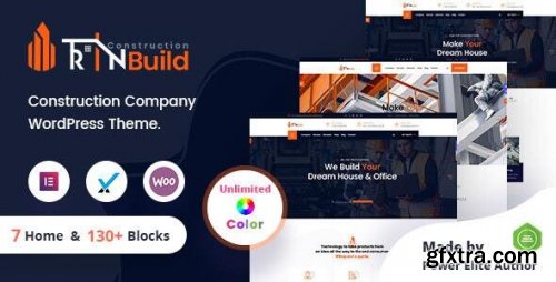 Themeforest - RinBuild - Construction Building Company WordPress Theme + RTL 26157906 v2.0.0 - Nulled