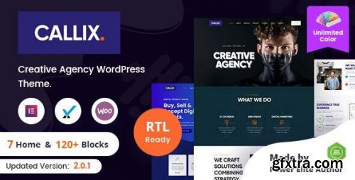 Themeforest - Callix - Creative Agency WordPress Theme + RTL 29783916 v2.4 - Nulled