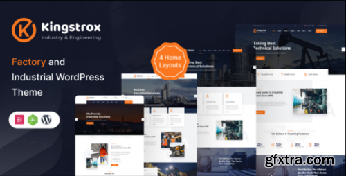 Themeforest - Kingstrox - Factory and Industrial Business WordPress Theme 24183966 v1.0.0 - Nulled