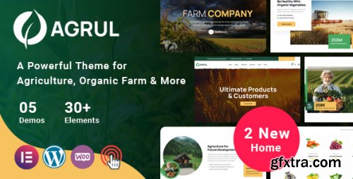 Themeforest - Agrul - Agriculture WordPress Theme 45365636 v1.4.0 - Nulled