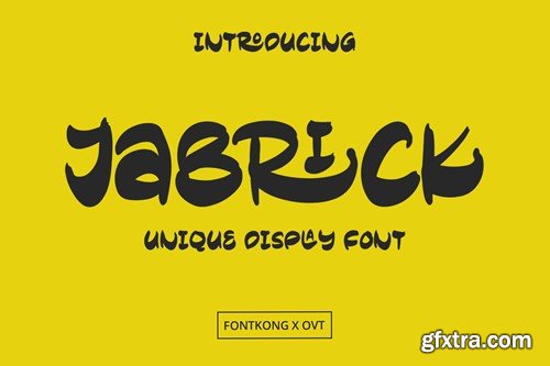 Jabrick - Unique Display Font 9F864J6