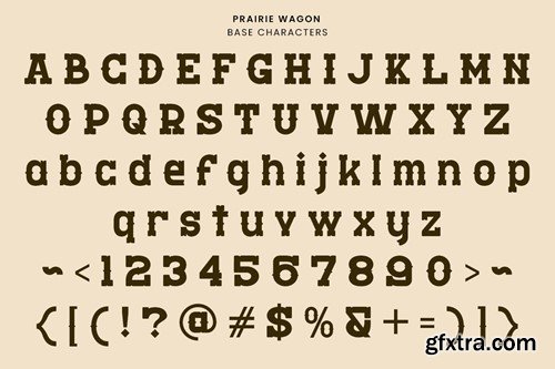 Prairie Wagon - Classic Western Font SRPGFBP