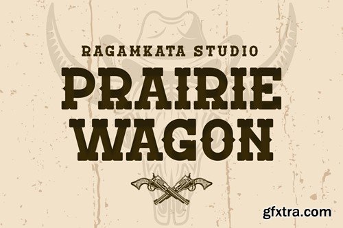 Prairie Wagon - Classic Western Font SRPGFBP