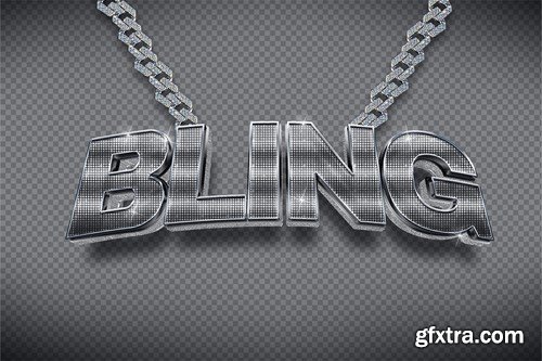 Bling Text Effect PCXA5PQ