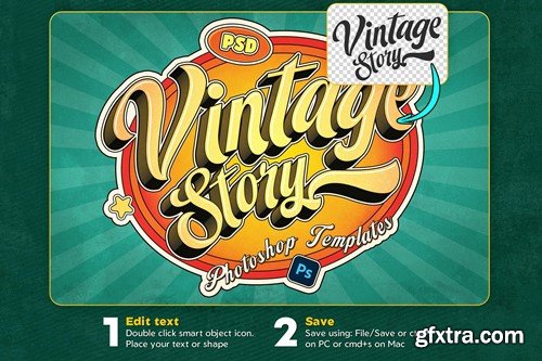 Retro Vintage Text Effects QEMPN4Z