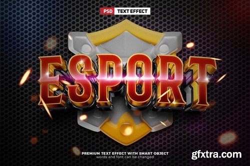 Super Cinematic Esport 3D Text Effect HGSYLW8