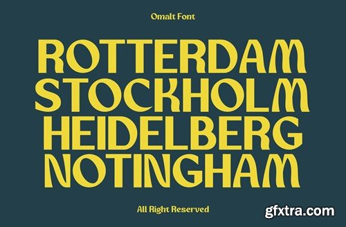 Omalt - Sans Serif Display Font 9N556MQ