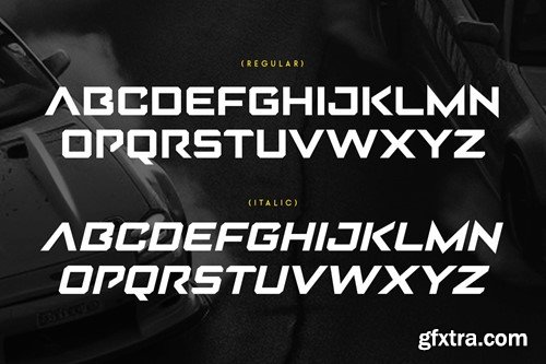 Rocken - Futuristic Racing Sport Font (2 Styles) K5NRXUR