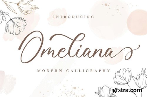 Omeliana - Wedding Font XY24G63