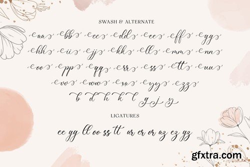 Omeliana - Wedding Font XY24G63