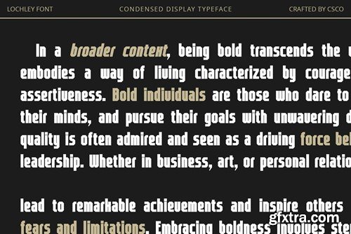 Lochley – Condensed Font QQXPX9U