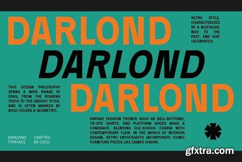 Darlond – Bold Sans Serif K97DCXZ