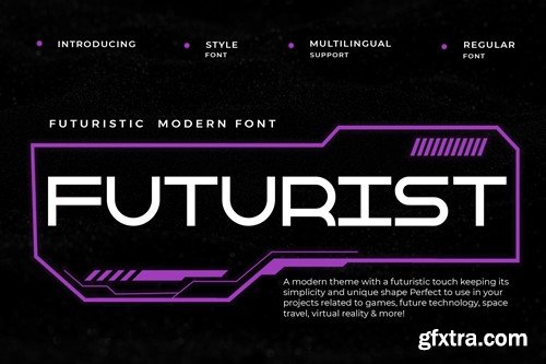 Futurist - Futuristic Modern Font XACF3JJ