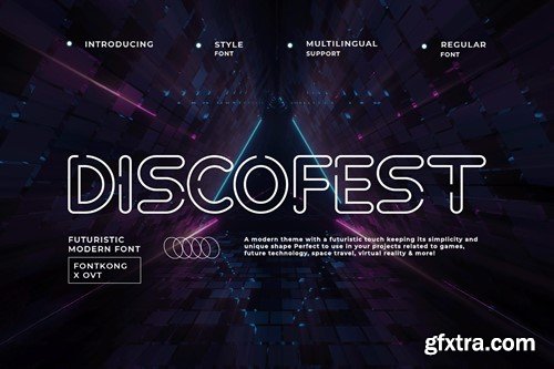 Discofest - Futuristic Modern Font QSDZPCQ