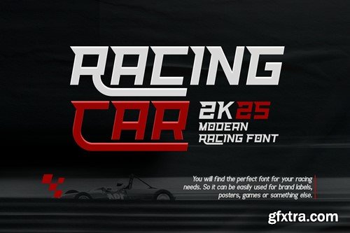 Racing Car - Modern Racing Font RJ9L4E5