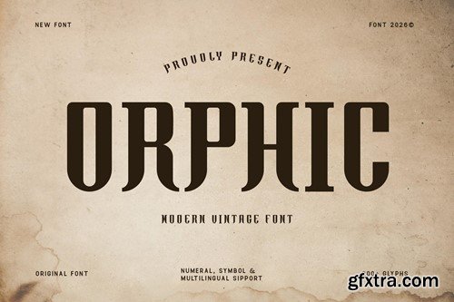 Orphic - Modern Vintage Font G26BALX