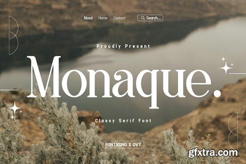 Monaque - Classy Serif Font 6PVCPSA