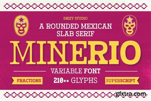 Minerio – Rounded Mexican Slab Font ESLP39Y