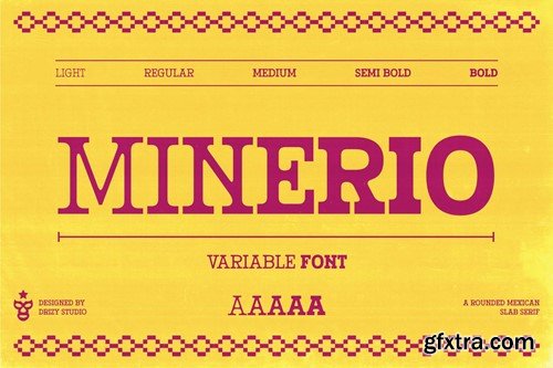 Minerio – Rounded Mexican Slab Font ESLP39Y