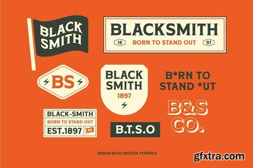 Crostea – Retro Display Serif Font HWT39L8