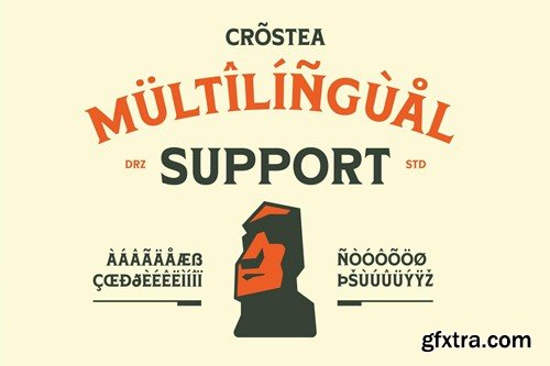 Crostea – Retro Display Serif Font HWT39L8