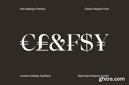 Avalone - Serif Display Font VUYZBBY