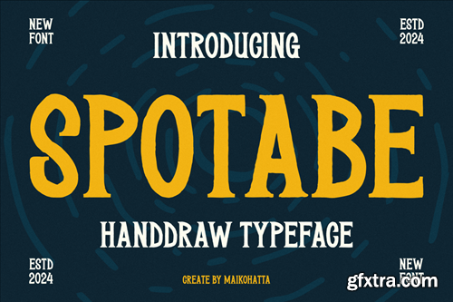 Spotabe - Handdraw Typeface P94H7Q3