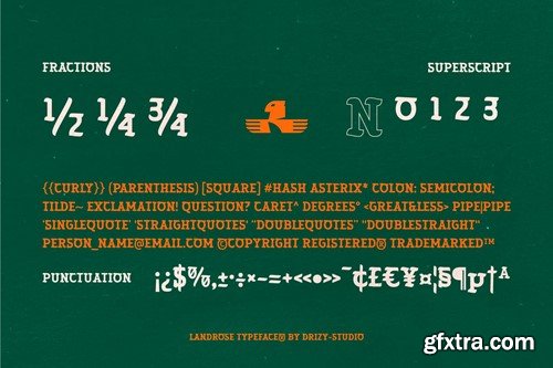 Landrose – Caligraphic Display Serif Font V5GUUJY